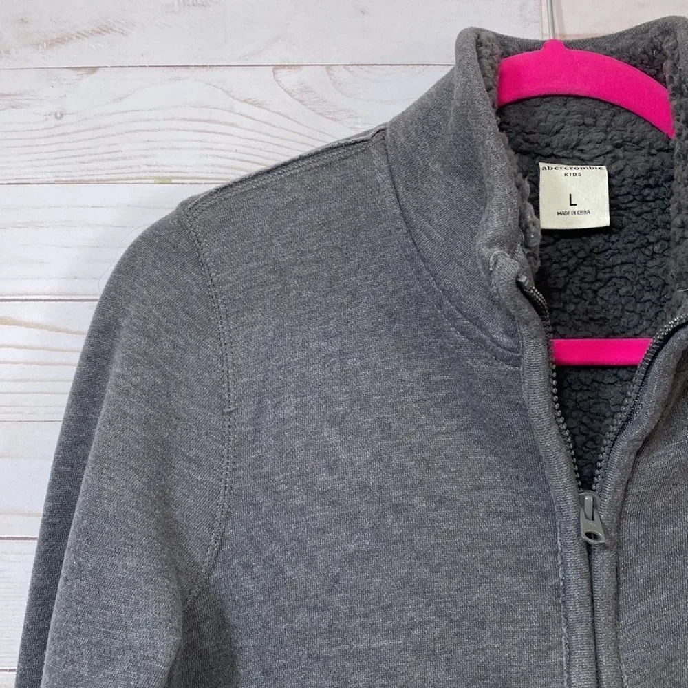 Abercrombie Kids Gray Zip Long Sleeve Jacket